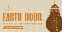 Earth Hour Light Bulb Facebook Ad Design