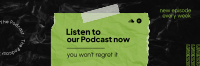 Listen Podcast Twitter Header Design