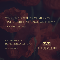 Remembrance Day Quote Instagram post Image Preview