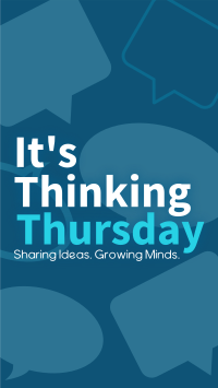 Minimalist Thinking Thursday Facebook Story Design