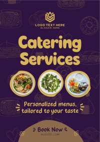 Quirky Catering Services Poster Design