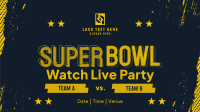 Football Watch Party Facebook event cover Image Preview