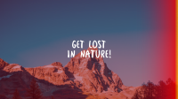 Get Lost In Nature YouTube Banner Design