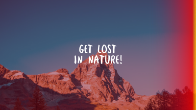 Get Lost In Nature YouTube cover (channel art) Image Preview