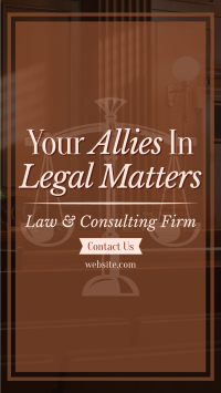 Law Consulting Firm Facebook Story Design