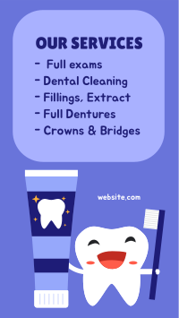 Dental Services Instagram story Image Preview