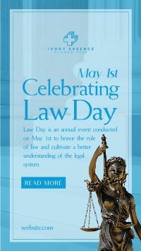 Lady Justice Law Day TikTok video Image Preview