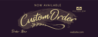 Brush Custom Order Facebook cover Image Preview