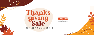 Thanksgiving Flash Sale Facebook cover Image Preview