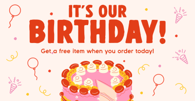 It's Our Birthday Facebook ad Image Preview