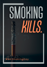 Minimalist Smoking Day Poster Image Preview
