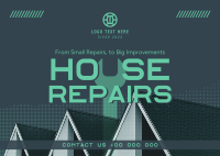 House Repairs Postcard Design