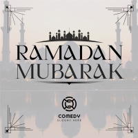 Mosque Silhouette Ramadan Instagram Post Design