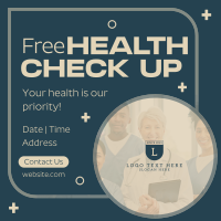 Free Health Checkup Instagram post Image Preview