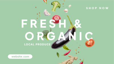 Organic Fresh Facebook event cover Image Preview