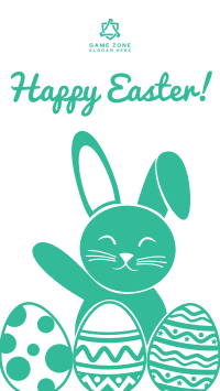 Easter Bunny Greeting Instagram story Image Preview