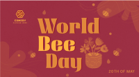 Happy Bee Day Facebook event cover Image Preview