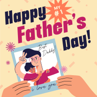Father's Day Selfie Instagram post Image Preview