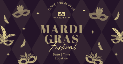 Mardi Gras Festival Facebook ad Image Preview