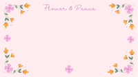 Floral Peace Day Zoom Background Image Preview