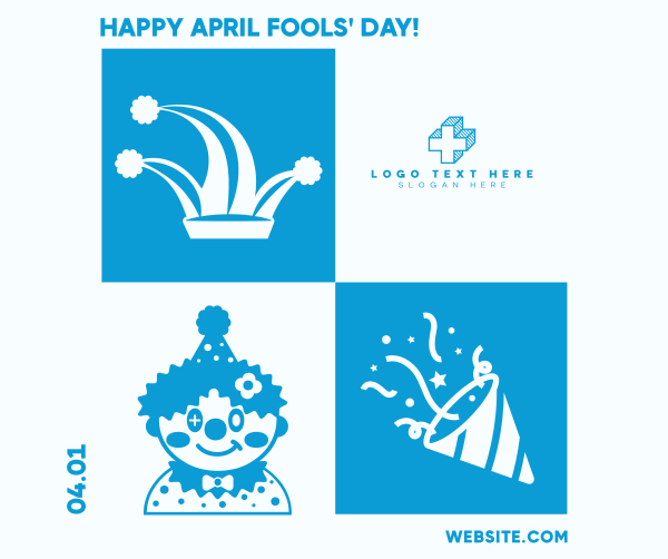 Tiled April Fools Facebook Post Design Image Preview