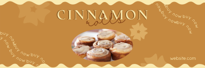 Tasty Cinnamon Rolls Twitter header (cover) Image Preview