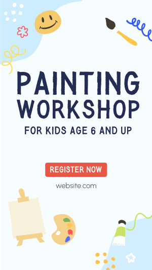 Art Class For Kids Facebook story Image Preview