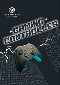 Sleek Gaming Controller Poster Preview