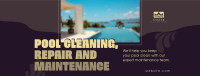 Pool Cleaning Services Facebook Cover Image Preview