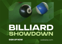 Geometric Billiard Game Postcard Image Preview