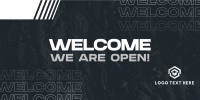 Grunge Welcome Texture  Twitter post Image Preview