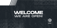 Grunge Welcome Texture  Twitter Post Image Preview