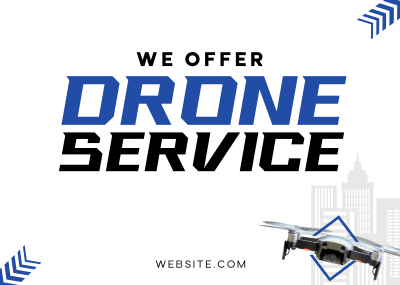 Drone Photography Service Postcard Image Preview