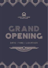 Art Deco Grand Opening Poster Image Preview