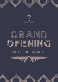 Art Deco Grand Opening Poster Image Preview