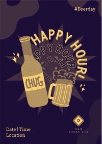 Happy Hour Drinks Flyer Image Preview