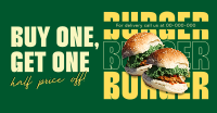 Double Burger Promo Facebook Ad Design