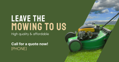 Mowing Service Facebook ad Image Preview