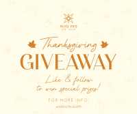 Thanksgiving Day Giveaway Facebook post Image Preview