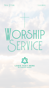 Sunday Worship TikTok Video Design