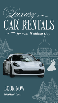 Luxury Wedding Car Rental TikTok video Image Preview