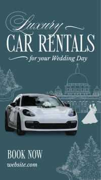 Luxury Wedding Car Rental TikTok Video Image Preview