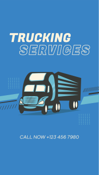 Truck Delivery Services Instagram story Image Preview