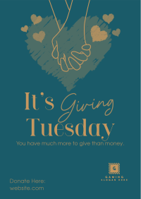 Giving Tuesday Hand Poster Image Preview