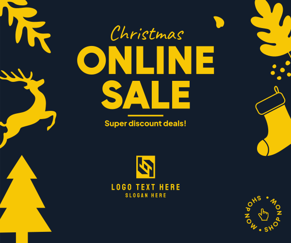 Christmas Online Sale Facebook Post Design Image Preview
