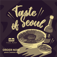 Taste of Seoul Food Instagram post Image Preview