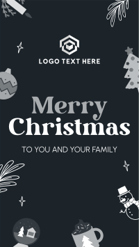 Quirky Christmas Facebook Story Design