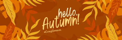 Hello Cozy Season Twitter header (cover) Image Preview
