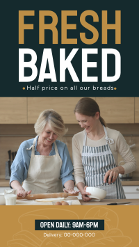 Bakery Bread Promo TikTok video Image Preview