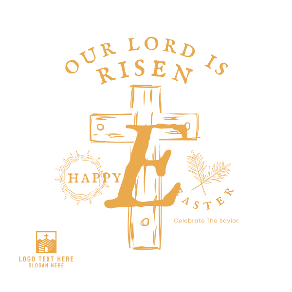 Lord Is Risen Instagram Post Design Image Preview